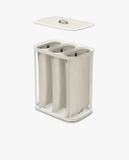 Thùng Đựng Đồ Giặt 3 Ngăn Có Quai Xách Joseph Joseph 50021 Tota Trio 90L Màu Kem