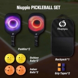 SÉT 2 VỢT PICKLRBALL NIUPIO THƯƠNG HIỆU MỸ
