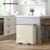 Thùng rác 2 ngăn Songmics LTB060A01 dung tích 60L
