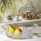 Hũ pha lê bí đỏ để bánh kẹo/đồ trang trí bằng phale Bohemia