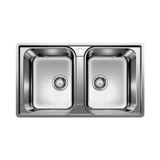Chậu rửa bát inox 2 hố Blanco Lemis 8-IF 237372