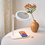 Gương trang điểm đèn Led và sạc không dây Mooas