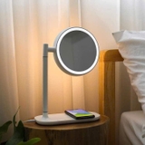 Gương trang điểm đèn Led và sạc không dây Mooas