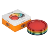 Set 6 đĩa Lecreuset cầu vồng