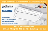 Quạt sưởi Âm Trần Đa Năng Kottmann – K8