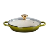 Chảo gang 2 quai kèm vung kính Le Creuset 28cm
