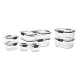 Sét hộp Tritan Rubbermaid Brilliance 2116141 18 món - Made in USA