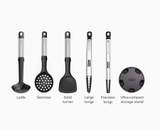 Bộ dụng cụ nấu ăn 5 món silicone Joseph Joseph 10568 Elevate Fusion (Steel)