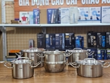 Bộ nồi 6 chiếc Fisler Original-Profi Collection nắp inox có xửng hấp