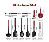 Bộ 20 món Dụng Cụ nhà bếp KitchenAid màu Đỏ KQG494BXERG