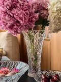 Lọ hoa Memphis trắng 30.5cm Crystal Bohemia