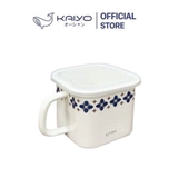 Nồi đa năng tráng men sứ, dáng vuông  Kaiyo size 16cm