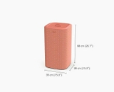 Giỏ đựng quần áo 2 ngăn có quai xách Joseph Joseph 50026 Tota 60L màu cam chấm bi
