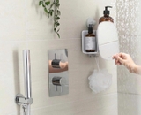 Kệ nhà tắm Joseph Joseph 70547 EasyStore™ White Shower Shelf with Removable Mirror