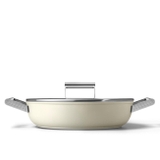 Nồi chảo SMEG DPF2812CRM màu kem (vung kính)