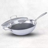 Chảo inox 5 lớp chống dính tổ ong Thụy Sĩ La gourmet Galactic 28cm lòng sâu – 370372