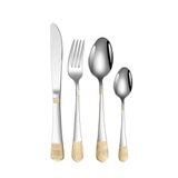 Bộ dao, thìa, dĩa 24 món chính hãng Amazon Basics Mỹ