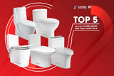 TOP 5 MẪU TOILET XẢ SIÊU MẠNH BÁN CHẠY NHẤT NĂM 2019