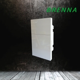 Tủ điện âm tường mặt phẳng 2/4 Brenna