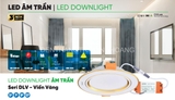Âm trần LED downlight 9w/Trắng D90 MPE