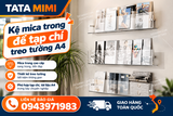 Kệ Mica Trong Để Tạp Chí Treo Tường A4