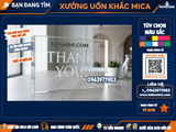 Khắc Laser Chữ Lên Mica Trong 20mm (2cm)