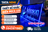 Thiết Kế Khắc Biển Mica LED