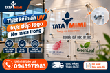 In UV Trực Tiếp Logo Lên Mica Trong – In Theo Yêu Cầu