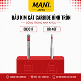 Mũi Khoan Kim Cương MANI BR Đỏ Fine Nhật Bản – Vỉ 5 Mũi