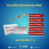 File máy nội nha SC-Pro ( file dẻo nội nha Soco) - MUA 5 TẶNG 1
