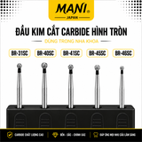 Mũi Khoan Kim Cương MANI BR Đen Super Coarse Nhật Bản – Vỉ 5 Mũi