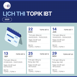 🗓️ Lịch thi TOPIK 2025 – Những mốc quan trọng bạn cần ghi nhớ