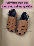 Giày bít mũi - Bàn chân bẹt - Làm theo tình trạng chân