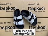 Dép 2 khóa BÀN CHÂN BẸT- Làm theo tình trạng chân