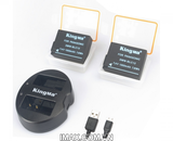 Bộ 2 pin 1 sạc đôi Kingma cho Panasonic DMW-BLC12