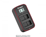 Bộ 2 pin 1 sạc đôi Kingma Ver 3 cho Panasonic DMW-BLC12