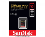 Thẻ nhớ CFexpress Type B card Sandisk Extreme Pro 64GB 1500/800MB/s