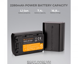 Pin máy ảnh K&F Concept NP-FZ100 2280mAh - KF28.0016V3