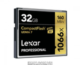 Thẻ nhớ CF Lexar 32GB 1066X~160MB/s