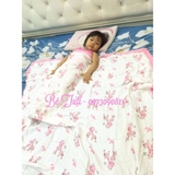 Khăn Aden 4 lớp bo viền sợi tre ấm áp, thoáng khí cho bé