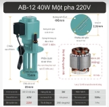 Máy bơm nước ly tâm AB/DB-12A