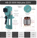 Máy bơm nước AB/DB-25 - Bơm dung dịch tưới nguội