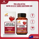 Viên Uống Bổ Tim Nutri Co-Q10 160mg Hawthorn ( 30 Viên)