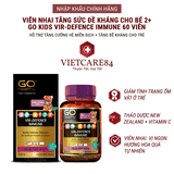 Viên nhai tăng sức đề kháng cho bé GO KIDS VIR-DEFENCE IMMUNE  (60 viên)