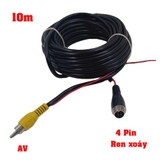 Dây tín hiệu camera lùi 1 đầu AV 1 đầu 4 Pin  ren xoáy