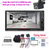 Bộ Màn hình Ô tô giá rẻ 7 In kèm điều khiển gắn vô lăng  8012B Và Camera lùi 4 Led