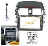 Mặt dưỡng màn hình 9 In xe Toyota corolla altis 2008-2013 Kèm rắc nguồn