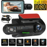 Camera giám sát hành trình 2 mắt 3In blackbox dvr full hd 1080p A68