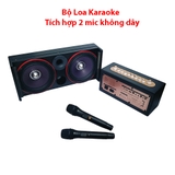 Bộ Loa karaoke sử dụng cho ô tô , 2 mic không dây