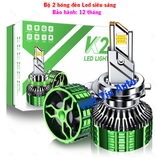 Bộ 2 đèn led siêu sáng K22 cho Ô tô chân H1, H4, H7, H11, 9005,9006